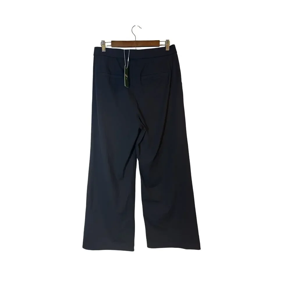 Halara HaloTek Air Petite Wide Leg Pants Women’s Size L Petite Black NWT - Picture 2 of 8